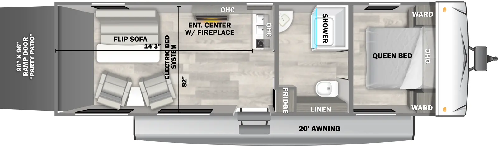 Evo West 2650RTX Floorplan